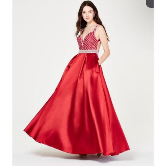 Say Yes To The Prom Dress Size 1/2 NWT Embellished Formal Ball Gown Quinceañera - Picture 1 of 14